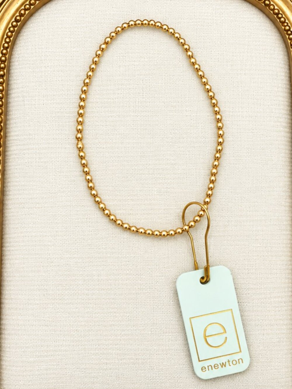 eNewton NWT Gold Beaded Stretch Bracelet Classic Everyday Jewelry